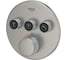 Внешняя часть термостата для душа Grohtherm SmartControl Grohe на 3 потребителя, круглая, сатиновая сталь 29121MS0 3