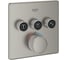 Внешняя часть термостата для душа Grohtherm SmartControl Grohe на 3 потребителя, сатиновая сталь 29126MS0 1
