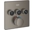 Внешняя часть термостата для душа Grohe Grohtherm SmartControl на 3 потребителя, сатиновый графит 29126MG0 1