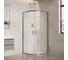Душевой уголок AQUATEK AQ.RO.090.1GM 1/4 круга, двери раздвижные, 900x900x2000, профиль оружейная сталь, стекло прозрачное 6 мм 00000148857 2