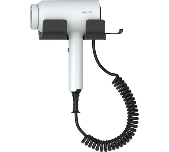 Фен гостиничный CENTEK 1600 Вт, 3 скорости, 2 температурных режима, белый CT-2252