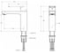 Смеситель для раковины Cezares с донным клапаном STYLUS-LS-BORO 2