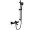 Термостатический смеситель для ванны и душа  Tissage ML81803/B0705-CR (Cool touch) c душевым гарнитуром, Черный глянец Milleau ML81803/0705BD-GB 1