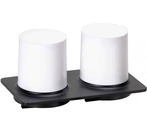 Дозатор жидкого мыла BEMETA ORGANIC BLACK: двойной, 2x200 мл, нержавеющая сталь, пластик, черный 167109370