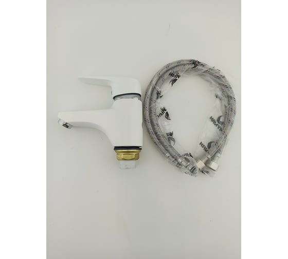 Смеситель для раковины MYNAH белый, 130 мм, латунь M1018J
