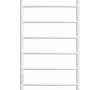 Электрический полотенцесушитель Point Афина П6 500x800 диммер слева, белый PN04758W