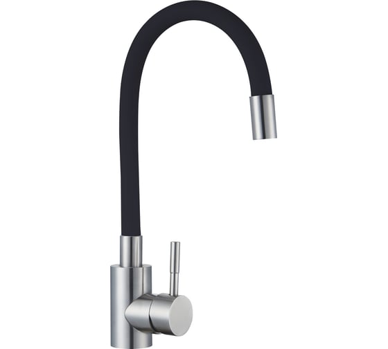 Смеситель для кухонной мойки RUSH Simple с гибким изливом, черный SUS7335-61Black