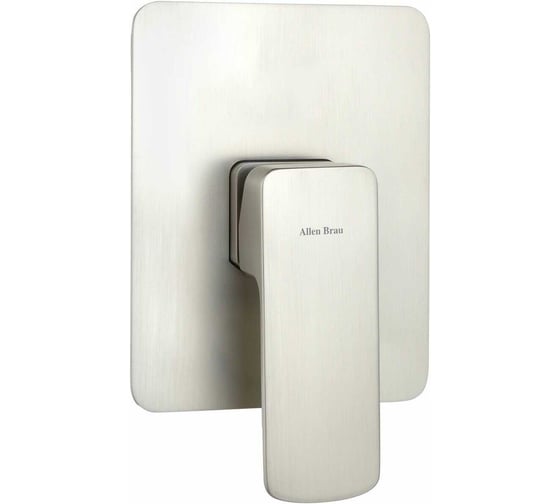 Смеситель встроенный для душа ALLEN BRAU 5.21015-BN INFINITY X1 1 выход, Kerox, Easy box, браш.никель (367012) 00367012