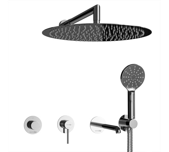 Встраиваемый комплект для ванны с верхней душевой WasserKraft Мюриц (Muritz) A9851.98DVR3.019.117.444.010.127.443