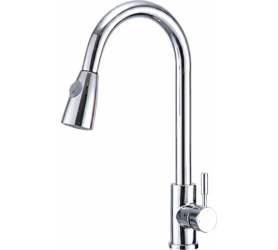 Смеситель для кухни с выдвижным гибким изливом Frap хром ) F60991