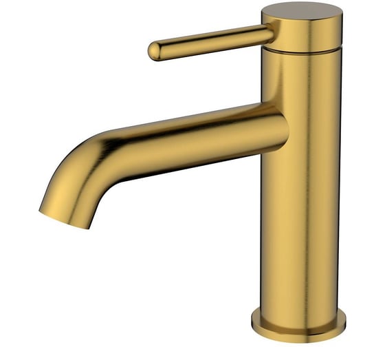 Смеситель для раковины Haiba HB10836-5 нержавеющая сталь, золото 00389129