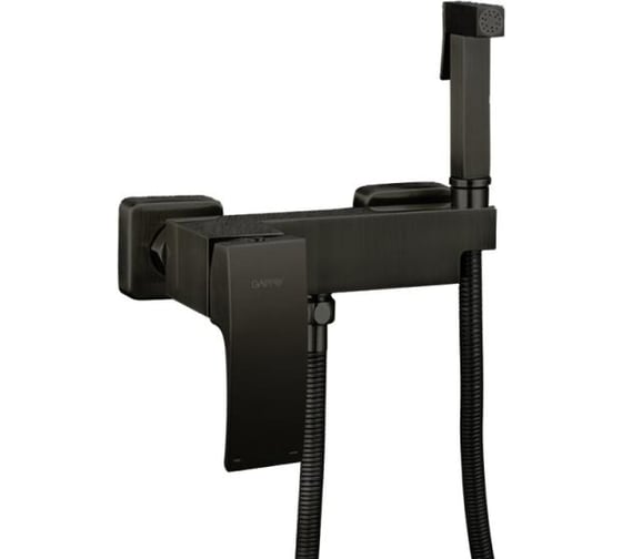 Смеситель с гигиеническим душем Gappo черный G2007-6