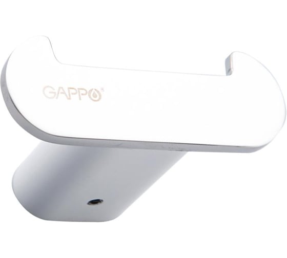 Крючок для полотенец Gappo двойной белый + хром G30905-28