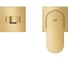 Внешняя часть смесителя для раковины Grohe Plus на 2 отверстия, M-Size, холодный рассвет матовый 29303GN4 3