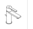 Смеситель для раковины Grohe Lineare XS-Size, холодный рассвет глянец 32109GL1 5