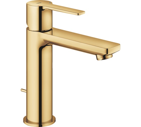 Смеситель для раковины Grohe Lineare с донным клапаном, S-Size, холодный рассвет глянец 32114GL1
