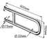 Поручень настенный Ksitex металлический, блестящий SH-U32-60S 2