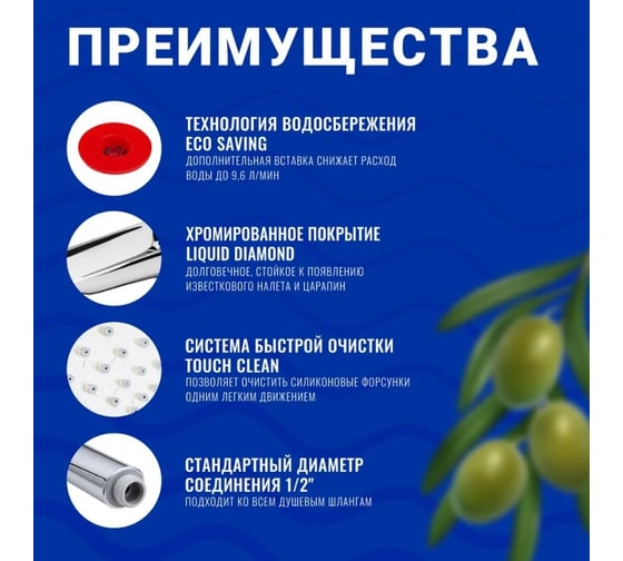 Лейка для душа OLIVE'S D121