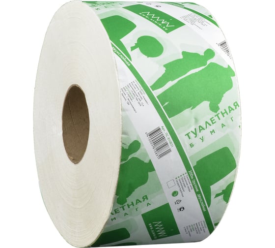 Бумага туалетная 2-сл 200 м/рул h95 d175 мм ALMIN Г-8108311