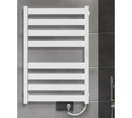 Полотенцесушитель INDIGO Oktava Slim 5 electro 80/50 таймер, скрытый монтаж, универсальное подключение R/L LСLOKS5E80-50WMRt