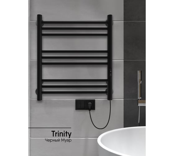 Полотенцесушитель INDIGO Line Trinity (electro) 60/50 таймер, скрытый монтаж, универсальное подключение R/L LСLTE60-50BRR