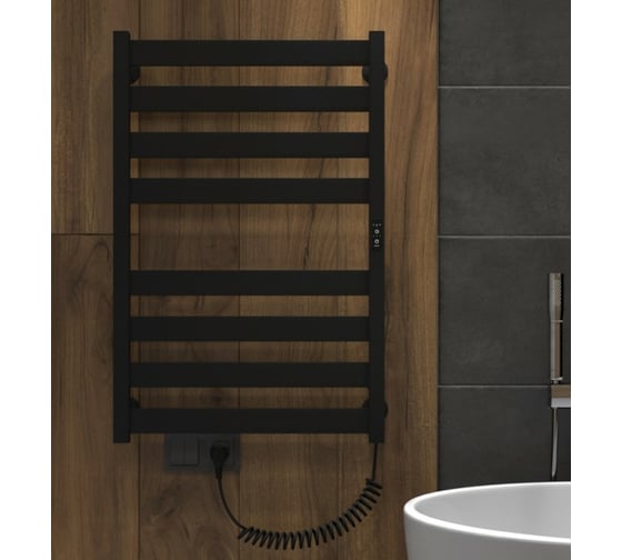 Полотенцесушитель INDIGO Oktava Slim 5 electro 80/50 таймер, скрытый монтаж, универсальное подключение R/L LСLOKS5E80-50BRRt