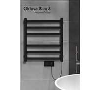 Полотенцесушитель INDIGO Oktava Slim 3 (electro) 60/50 таймер, скрытый монтаж, универсальное подключение R/L LСLOKS3E60-50BRRt