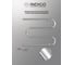 Полотенцесушитель INDIGO M без полки (electro) 60/50 (провод справа, полированный) ME60-50 6