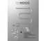 Полотенцесушитель INDIGO M без полки (electro) 60/50 (провод справа, полированный) ME60-50 8