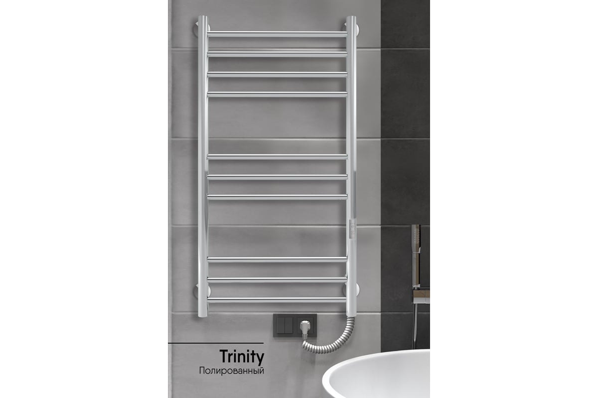Полотенцесушитель INDIGO Line Trinity electro 100/50 таймер, скрытый ...