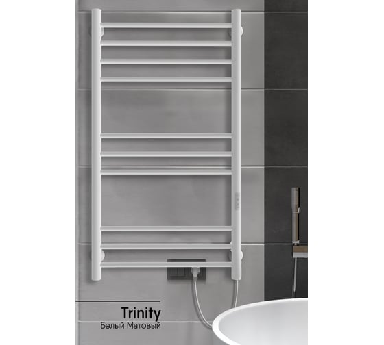 Полотенцесушитель INDIGO Line Trinity electro 100/50 таймер, скрытый монтаж, универсальное подключение R/L LСLTE100-50WMRt