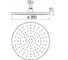 Верхний душ NOBILI 30 см AD139/113CR 00000038556 2