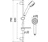 Душевой гарнитур NOBILI 65 см 3jet AD140/40CR 00000050094 2
