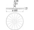 Верхний душ NOBILI 30 см AD139/63CR 00000037461 2