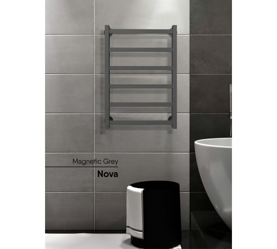 Полотенцесушитель INDIGO Nova (в.р.3/4") 80/50 (к-3, Magnetic Grey) LNWPF80-50MGK3
