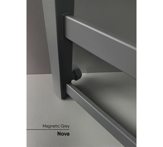 Полотенцесушитель INDIGO Nova (в.р.3/4") 60/50 к-3, Magnetic Grey LNWPF60-50MGK3