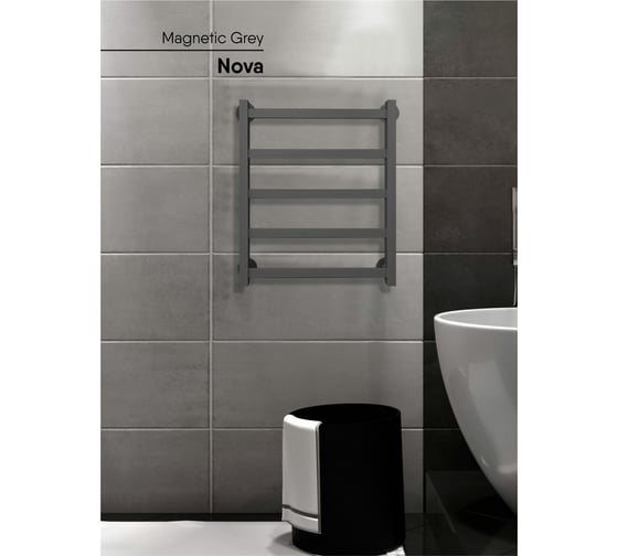 Полотенцесушитель INDIGO Nova (в.р.3/4") 60/50 к-3, Magnetic Grey LNWPF60-50MGK3