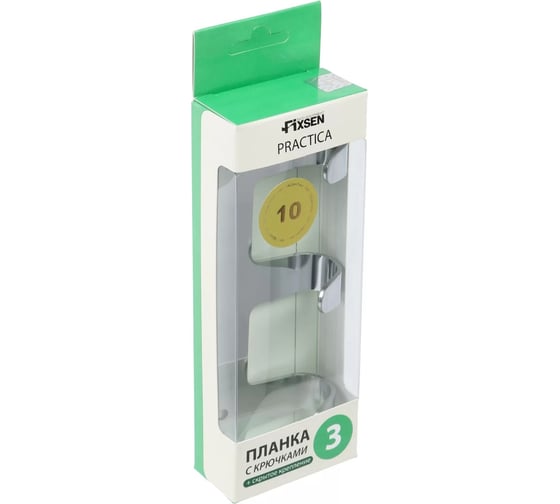 Планка с 3 крючками FIXSEN хром FX-805-3