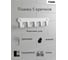 Планка с 5 крючками FIXSEN белый FX-805W-5 4