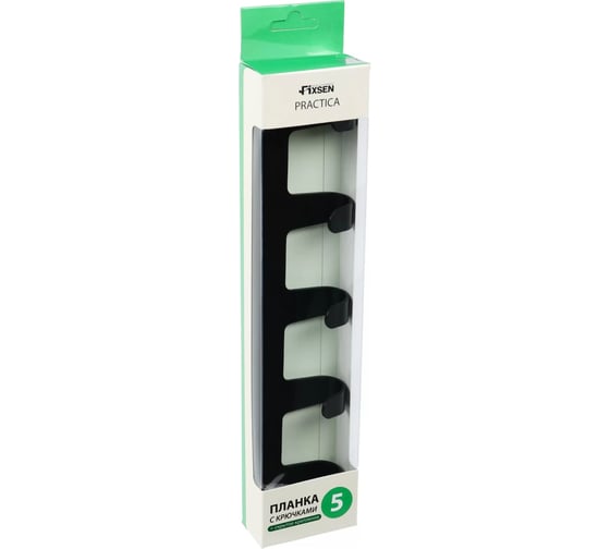 Планка с 5 крючками FIXSEN черный FX-805B-5
