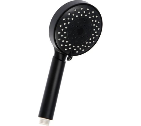 Душевая лейка Zein средняя, 3 режима, пластик, черный 7384735