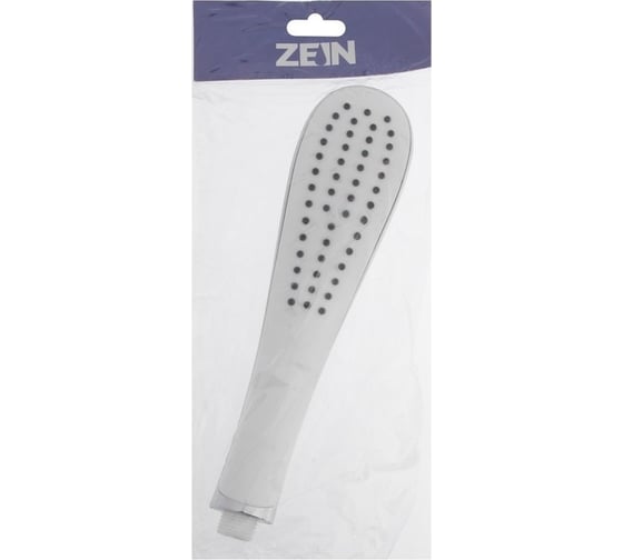 Душевая лейка Zein Z0202, пластик, 1 режим, белый/хром 7182289