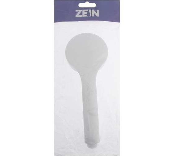 Душевая лейка Zein Z0205, пластик, 1 режим, белый 7182292