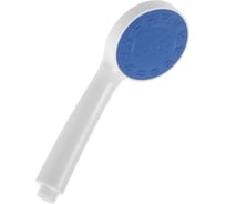 Душевая лейка Zein Z0210, пластик, 1 режим, белый с синей вставкой 7182297