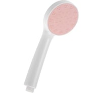 Душевая лейка Zein Z0209, пластик, 1 режим, белый с розовой вставкой 7182296