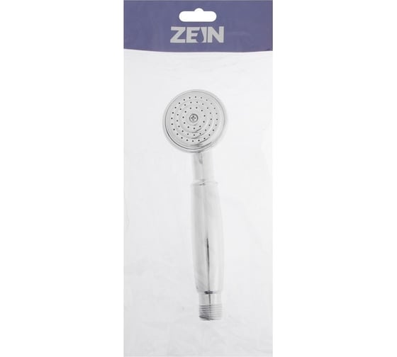 Душевая лейка Zein Z402, пластик, 1 режим, хром 5482400