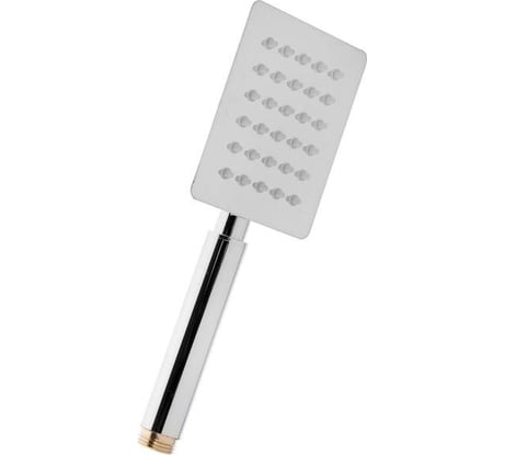 Душевая лейка Zein Z423, прямоугольная, 1 режим, полированная нержавеющая сталь 5482382