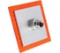 Стационарная лейка Zein Z0152, квадратная, 15x15 см, 1 режим, пластик, оранжевый/хром 7188109 2