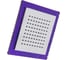 Стационарная лейка Zein Z0154, квадратная, 15x15 см, 1 режим, пластик, фиолетовый/хром 7188111 1