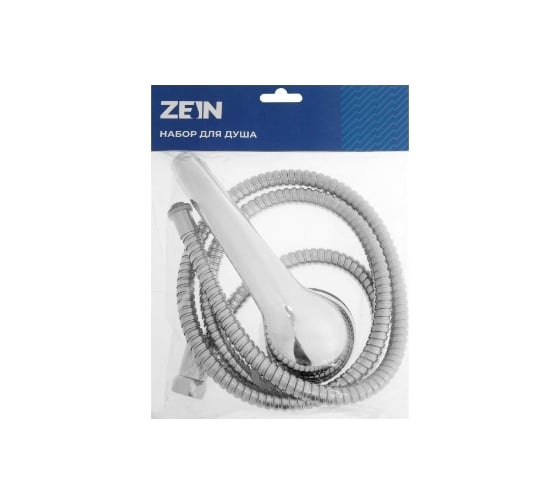 Набор для душа Zein Z0101, шланг 150 см, гайки металл, лейка 1 режим 5149043